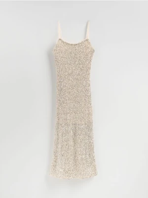 Reserved - Sukienka z cekinami - srebrny