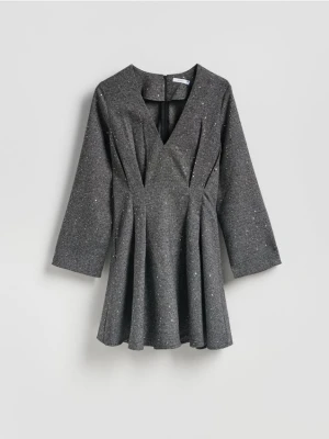 Reserved - Sukienka z cekinami - wielobarwny