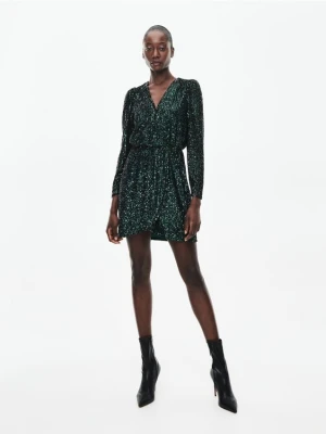 Reserved - Sukienka z cekinami - zielony