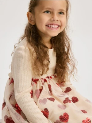 Reserved - Sukienka z cekinową aplikacją - wielobarwny