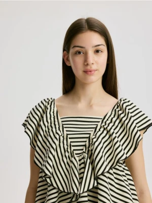 Reserved - Sukienka z dodatkiem wiskozy - wielobarwny