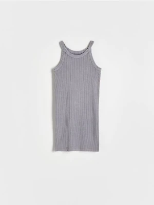 Reserved - Sukienka z efektem sprania - jasnoszary