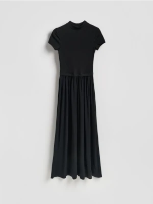 Reserved - Sukienka z golfem - czarny