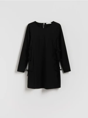 Reserved - Sukienka z kokardkami - czarny