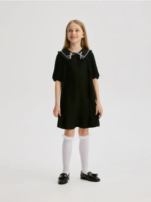 Reserved - Sukienka z kołnierzykiem - czarny
