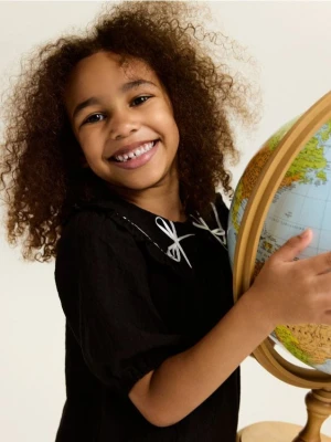 Reserved - Sukienka z kołnierzykiem - czarny