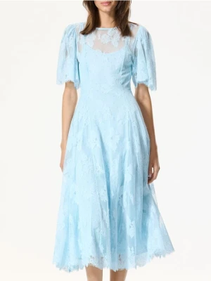 Reserved - Sukienka z koronki - jasnoniebieski