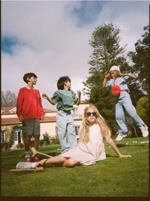 Reserved - Sukienka z łączonych materiałów - beżowy