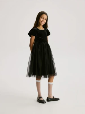 Zdjęcie produktu Reserved - Sukienka z łączonych materiałów - czarny
