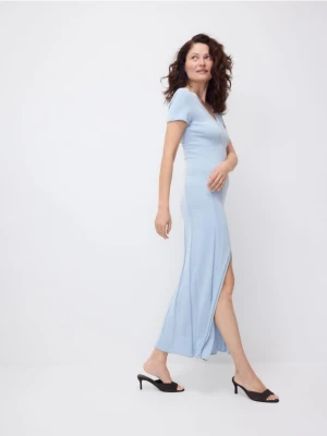 Reserved - Sukienka z lyocellem - jasnoniebieski