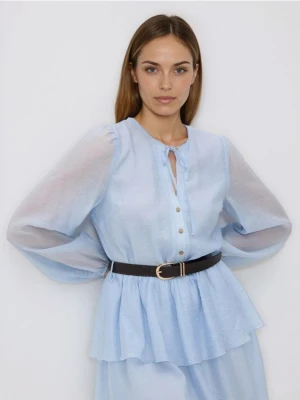 Reserved - Sukienka z lyocellem - jasnoniebieski