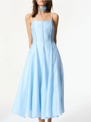Reserved - Sukienka z lyocellem - jasnoniebieski