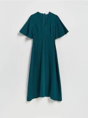 Reserved - Sukienka z lyocellem - niebieski