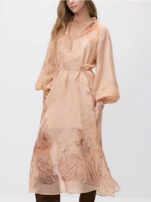 Reserved - Sukienka z lyocellem - wielobarwny