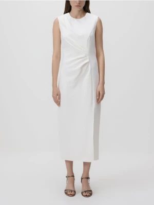 Reserved - Sukienka z marszczeniem - biały