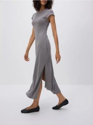 Reserved - Sukienka z modalem - ciemnoszary