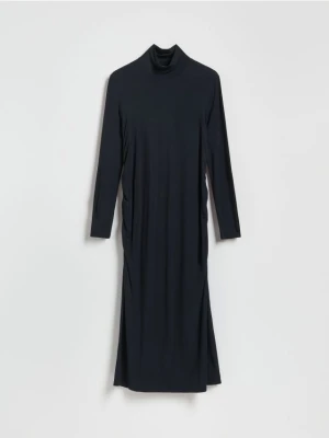 Reserved - Sukienka z modalem - czarny