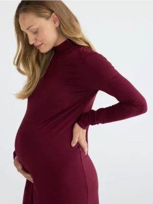 Reserved - Sukienka z modalu - bordowy