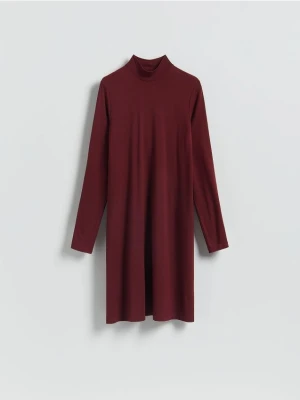 Reserved - Sukienka z modalu - bordowy