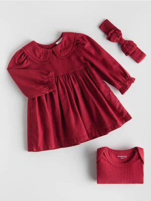 Reserved - Sukienka z opaską - czerwony