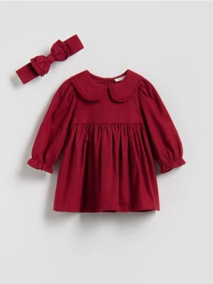 Reserved - Sukienka z opaską - czerwony