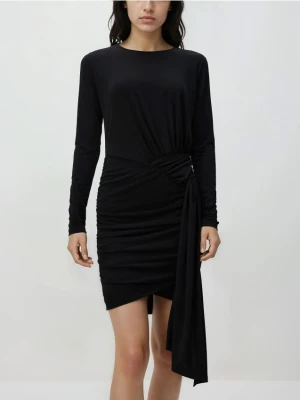Reserved - Sukienka z ozdobnym detalem - czarny