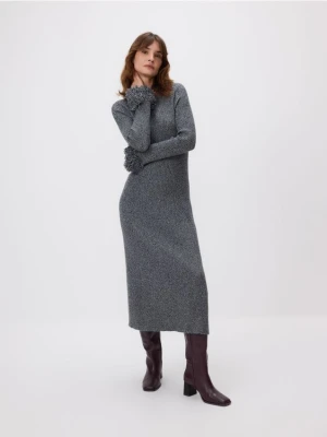 Reserved - Sukienka z ozdobnym rękawem - wielobarwny