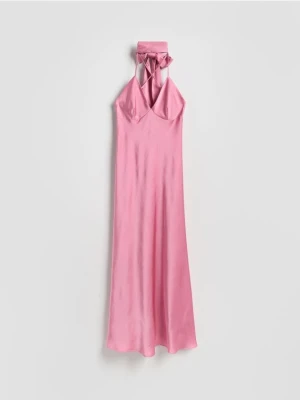 Reserved - Sukienka z szalem - fioletowy