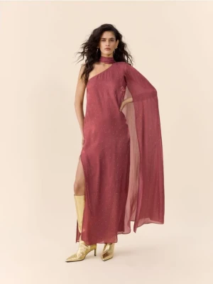 Reserved - Sukienka z szalem - fuksja
