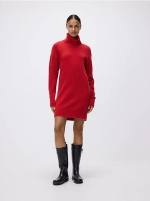 Reserved - Sukienka z wełną - czerwony