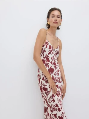 Reserved - Sukienka z wiskozą CIRCULOSE® - wielobarwny