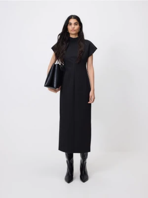 Reserved - Sukienka z wiskozą - czarny