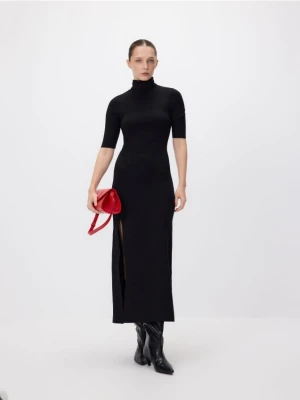 Reserved - Sukienka z wiskozą - czarny