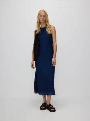 Reserved - Sukienka z wiskozą - granatowy