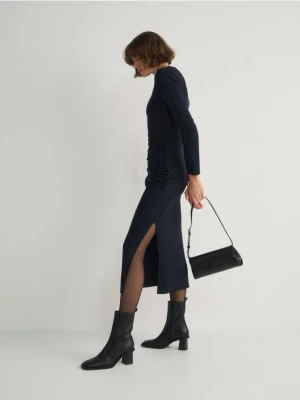 Reserved - Sukienka z wiskozą - granatowy