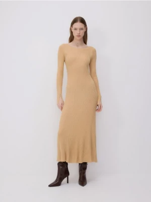 Reserved - Sukienka z wiskozą - złoty