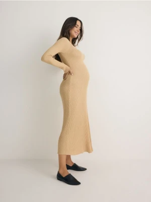 Reserved - Sukienka z wiskozą - złoty