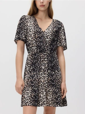 Reserved - Sukienka z wiskozy - brązowy