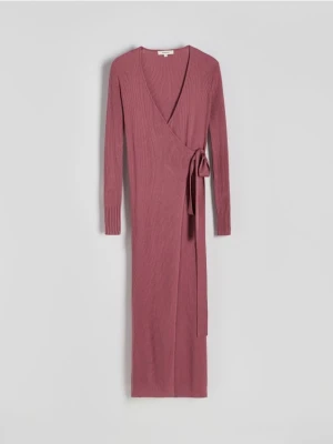 Reserved - Sukienka z wiskozy - brudny róż