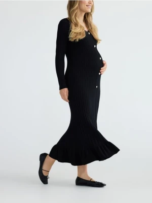 Reserved - Sukienka z wiskozy - czarny