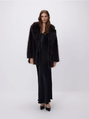 Reserved - Sukienka z wiskozy - czarny