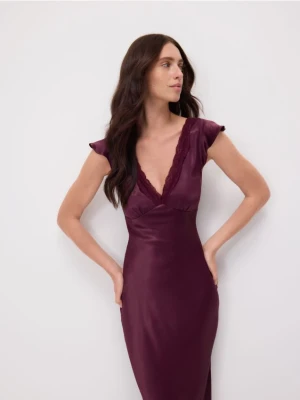 Reserved - Sukienka z wiskozy - fioletowy