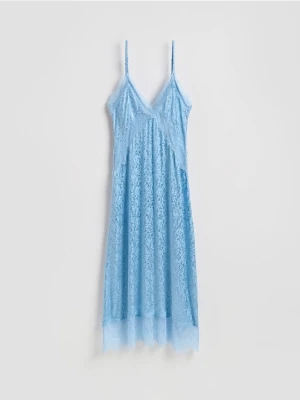 Reserved - Sukienka z wiskozy - jasnoniebieski
