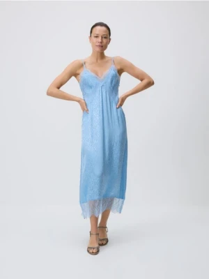 Reserved - Sukienka z wiskozy - jasnoniebieski