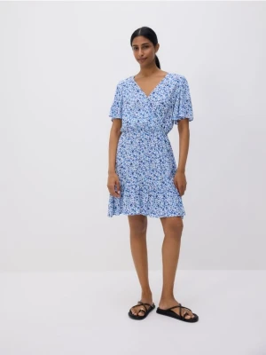 Reserved - Sukienka z wiskozy - niebieski