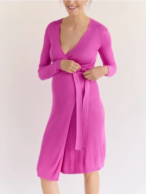 Reserved - Sukienka z wiskozy - różowy