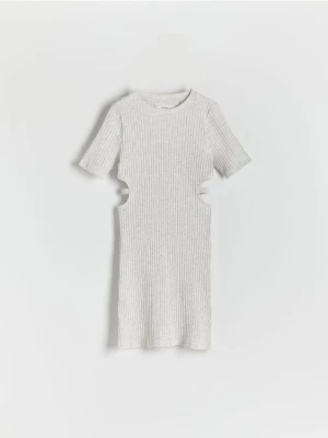 Reserved - Sukienka z wycięciami w talii - jasnoszary