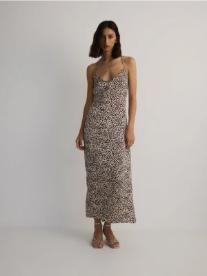 Reserved - Sukienka ze zwierzęcym wzorem - wielobarwny