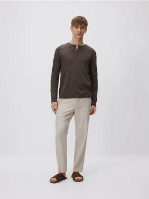 Zdjęcie produktu Reserved - Sweter henley - szary