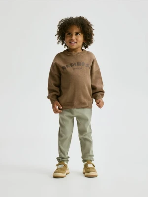 Reserved - Sweter oversize - brązowy